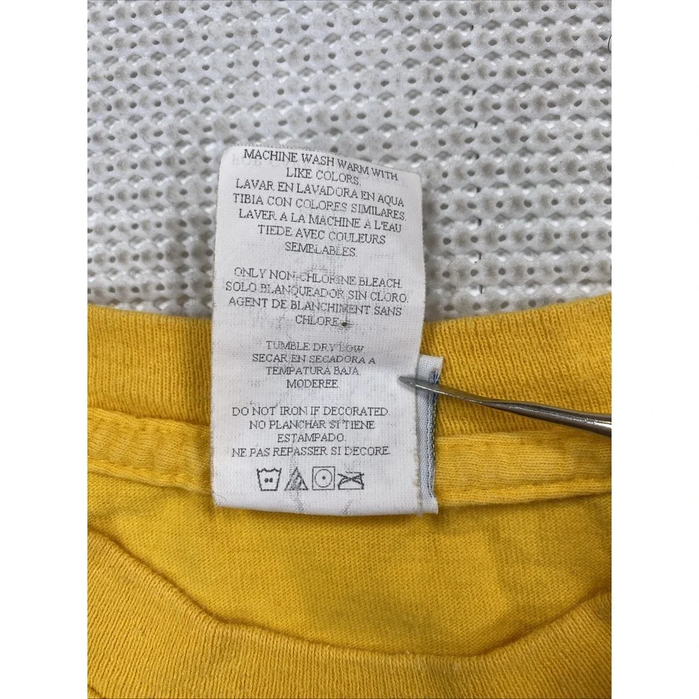 Vintage Pokemon Ash 2000 Nintendo Long Sleeve T-Shirt Yellow Small (6-8)‎